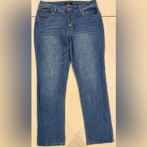 d. jeans Women's Straight Leg Blue Jeans